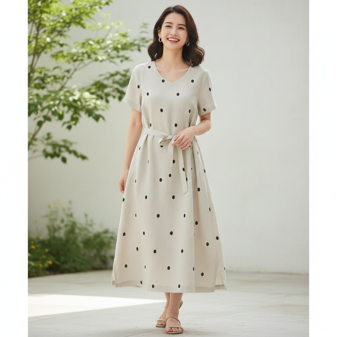 Florance - Bavlněné lněné šaty