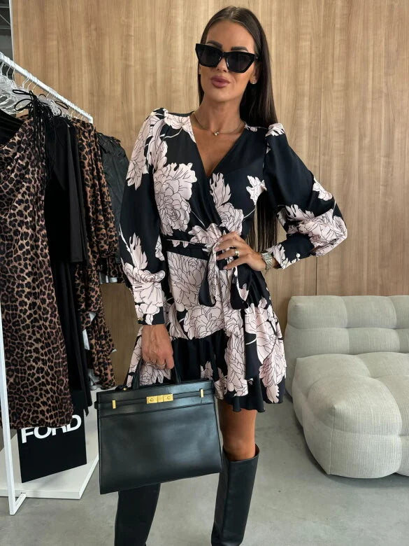Amelia - Floral Print Mini Dress