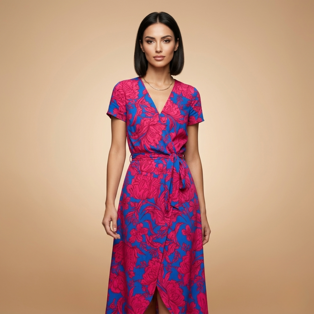 Alexandra - Elegantní šaty s výstřihem do V