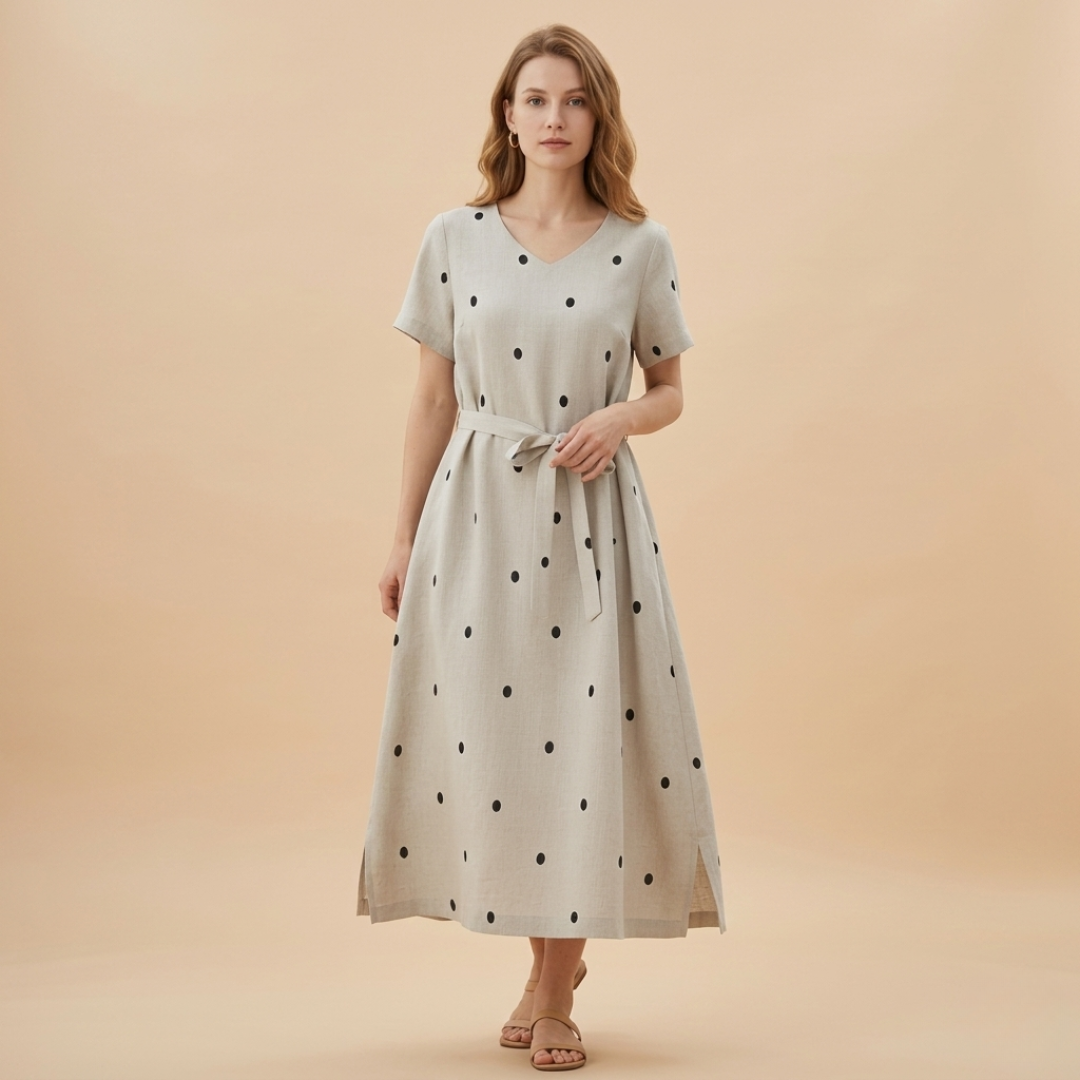 Florance - Bavlněné lněné šaty