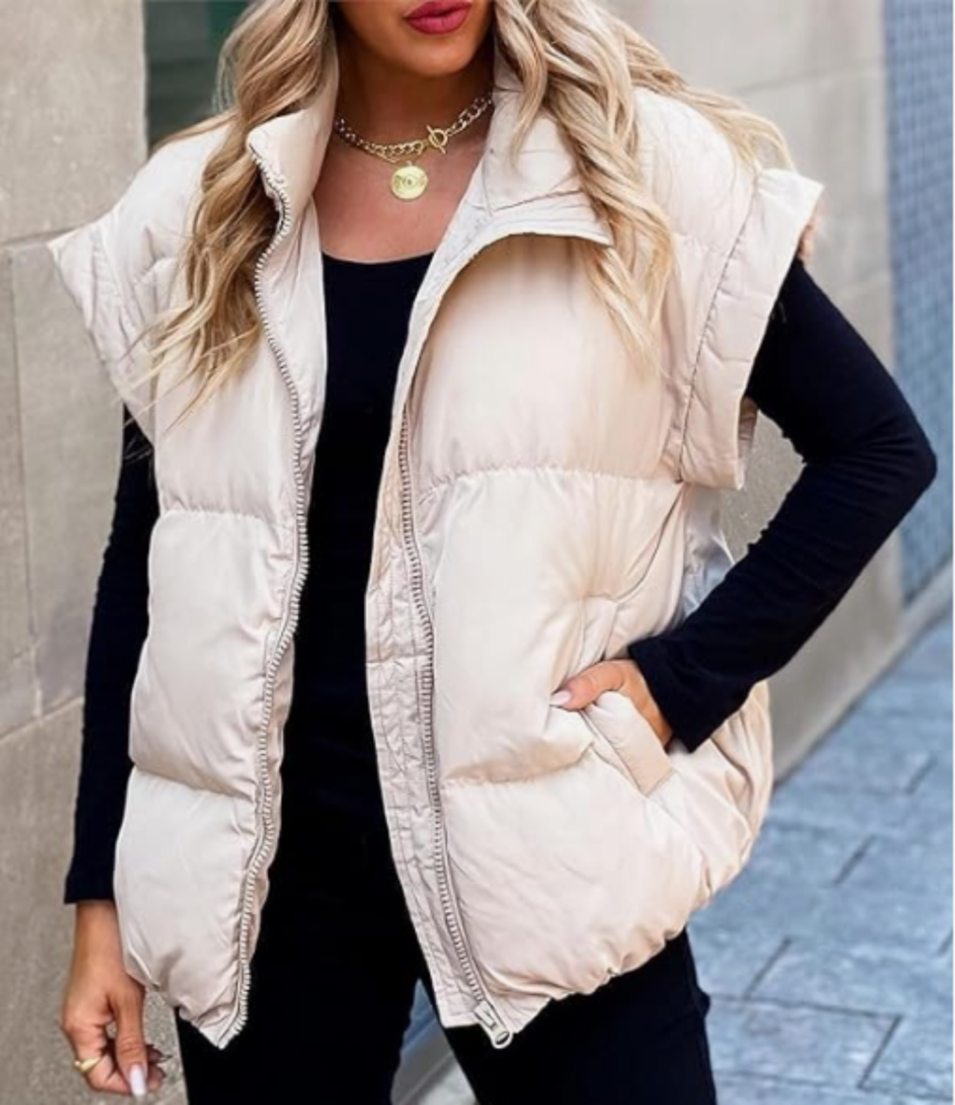 Jessica - Trendy vesta s rukávy