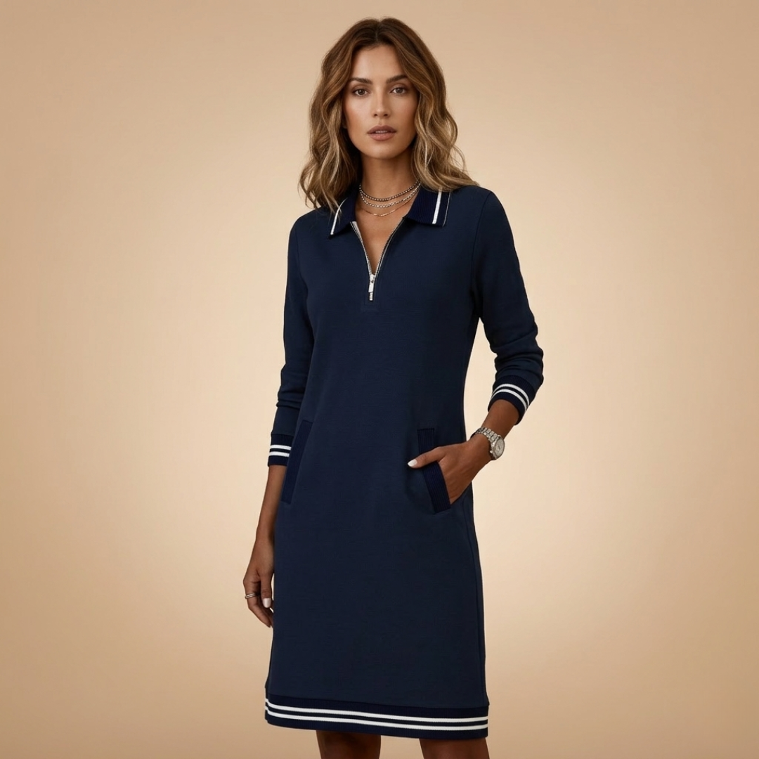 Laura - Elegantní dlouhé bavlněné šaty