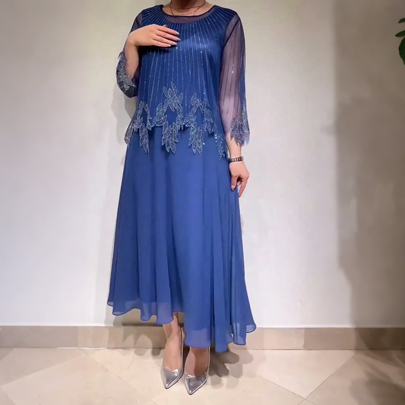 Stela - Elegantní midi šaty 
