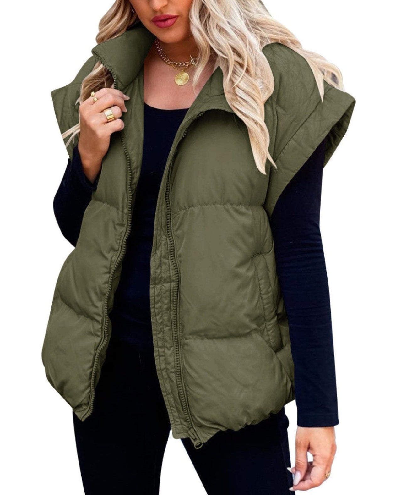 Jessica - Trendy vesta s rukávy