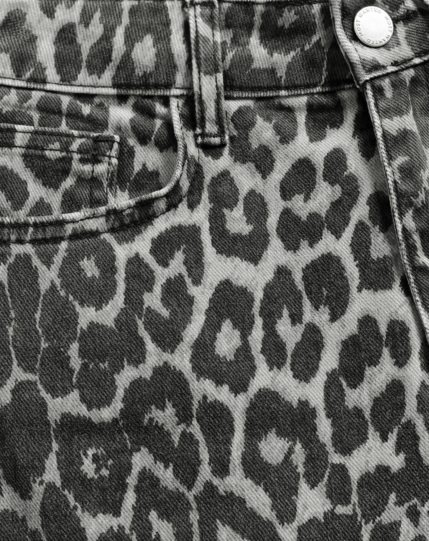 Willow - Džíny s leopardím vzorem po celé délce