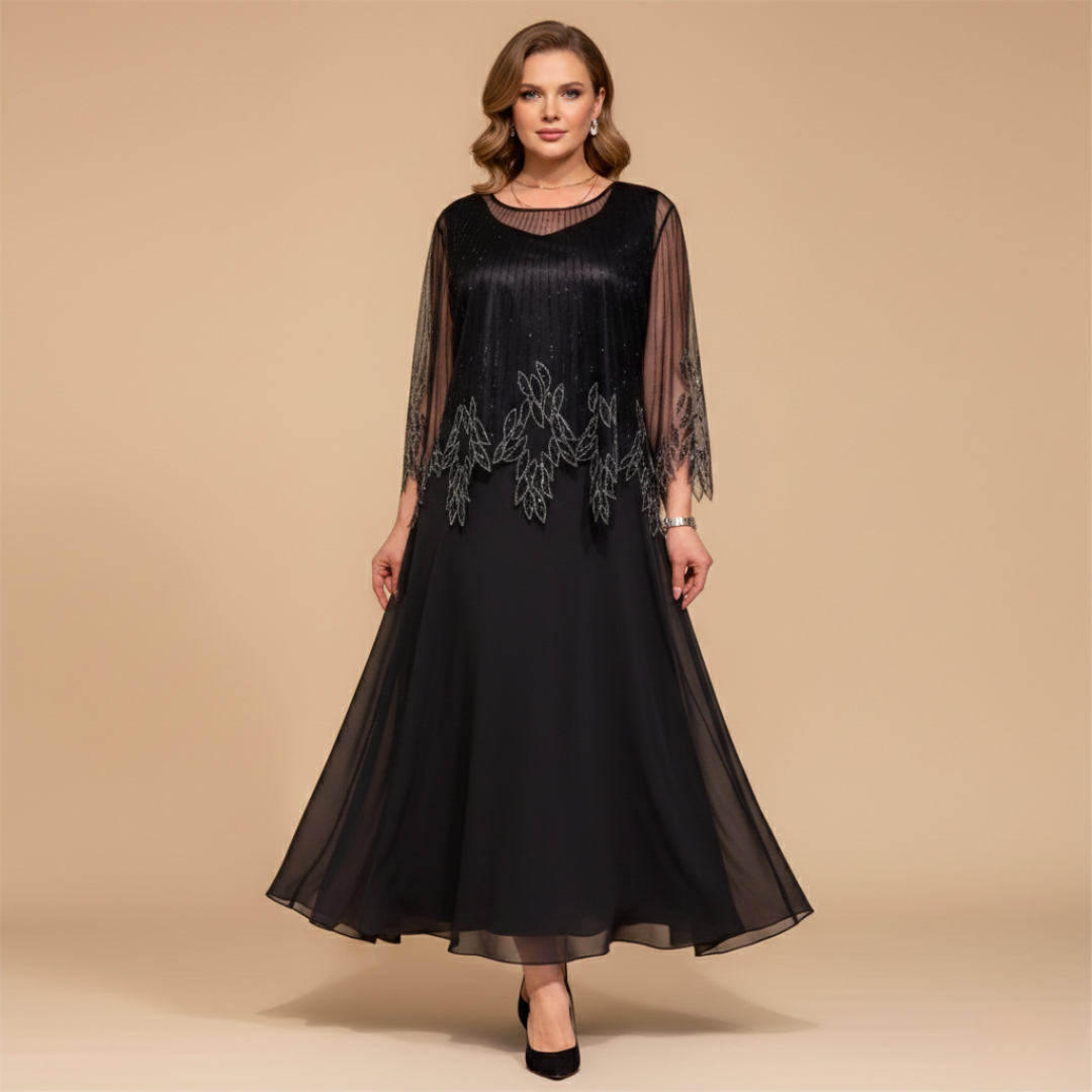 Stela - Elegantní midi šaty 